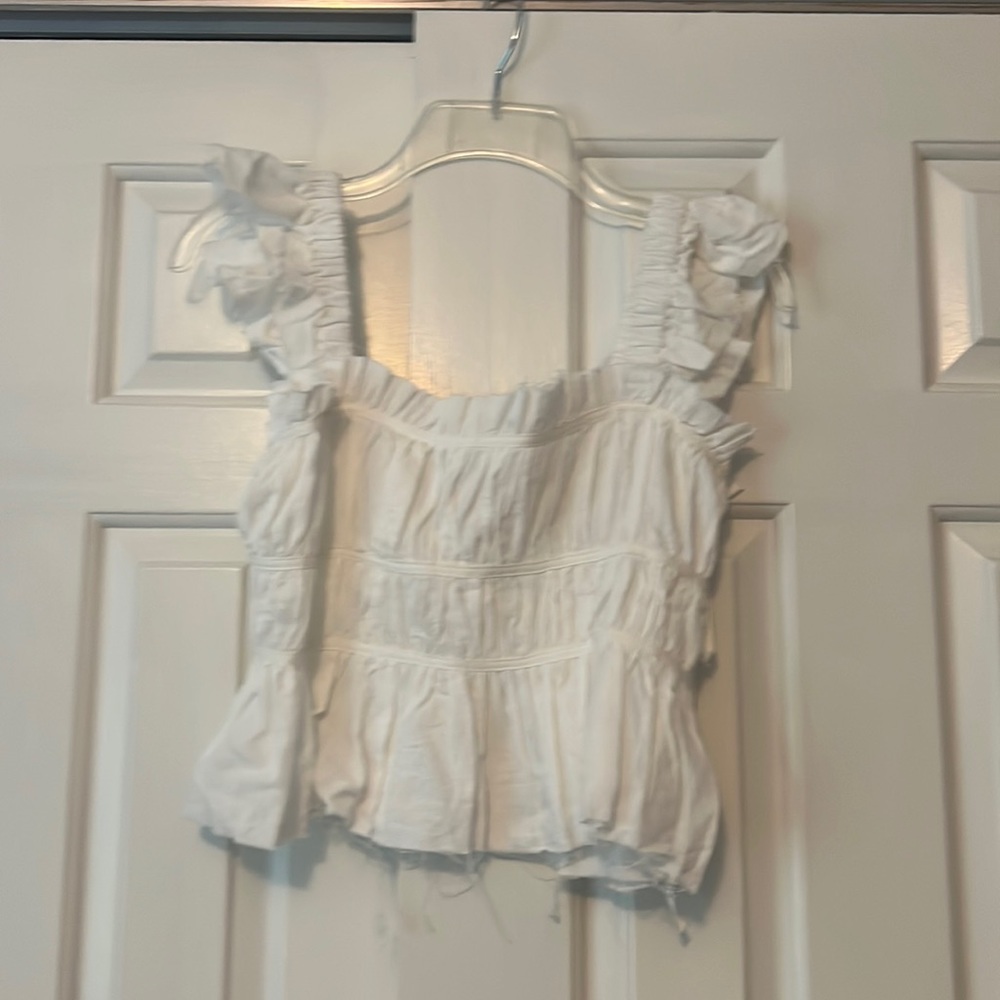 White 3 Tier Summer Top